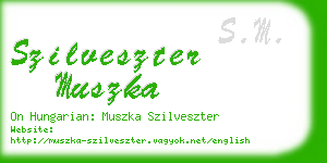 szilveszter muszka business card